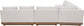 Solace - Olefin 5 Piece Outdoor Patio Modular Sectional