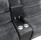 U17 - 6 Piece Power Reclining Sectional With Power Headrest - Dark Gray