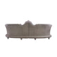 Dresden - 43" Sofa With 5 Pillows - Synthetic Leather & Vintage Bone White
