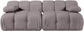 Orin - Velvet Performance Fabric Upholstered 2 Piece Modular Sofa