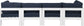 Nizuc - Outdoor Patio 4 Seat Modular Sofa With White Frame