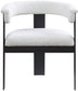 Romeo - Boucle Dining Chair With Black Base (Set of 2)