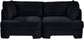 Hammond - Velvet Performance Fabric Upholstered 2 Piece Loveseat