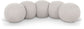 Apollo - Boucle Fabric Bench