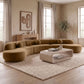 Avra - 177.5" Velvet Performance Fabric Upholstered Sectional
