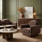 Diviento - Velvet Performance Fabric Upholstered Accent Chair