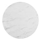 D180 - Melamin Round Dining Table - Black / White