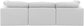Indulge - Linen 3 Piece Modular Sofa - White