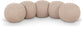Apollo - Boucle Fabric Bench