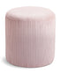 Roy - Round Microsuede Ottoman / Stool