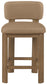 Paloma - Faux Leather Upholstered Counter Stool (Set of 2) - Brown Frame