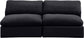 Comfy - Velvet Modular Armless Sofa 2 Seats