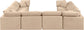 Indulge - Velvet 8 Piece Modular Sectional