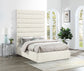 Adam - Chenille Fabric Bed With 89" Headboard