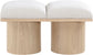 Pavilion - 2 Piece Modular Bench With Natural Base