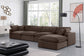 Comfy - 5 Piece Velvet Modular Sectional With Chaise