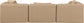 Cube - Modular 3 Piece Sofa - Tan