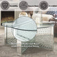 Nysa - Coffee Table - Mirrored & Faux Crystals