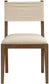 Avon - Linen Textured Performance Fabric Upholstered Dining Side Chair (Set of 2)