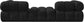 Ames - 3 Piece Boucle Modular Sofa With 1 Backless Seat