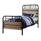 Adams - Twin Bed - Antique Oak & Black