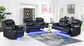 U100 - Power Reclining Chair With LED Light - Black