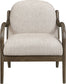 Helmsley - Performance Fabric Upholstered Accent Chair - Brown Frame