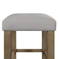 Charnell - Counter Height Stool (Set of 2) - Gray Synthetic Leather & Oak