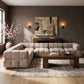 Orin - L-Shaped Velvet 6 Piece Modular Sectional