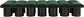 Pavilion - 14 Piece Modular Bench With Black Base