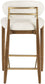 Riccio - Fabric Stool - Walnut Frame