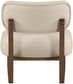 Vetra - Vegan Leather Upholstered Accent Chair With Brown Base