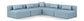 Cube - 5 Piece Modular Corner Armless Sectional
