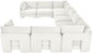 Hammond - Velvet Performance Fabric Upholstered 9 Piece Sectional