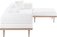 Laguna - 4 Piece 106.5" Upholstered Outdoor Patio Modular Sectional