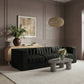 Rummi - Velvet Performance Fabric Upholstered 3 Piece Modular Sofa