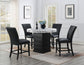D141 - Round Counter Height Table - White / Black
