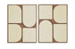 Icon - Mango Wood 2 Piece Wall Art