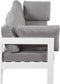 Nizuc - Outdoor Patio 4 Seat Modular Sofa With White Frame