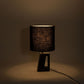 Vellum - Genuine Marble Base And Linen Textured Fabric Shade Table Lamp