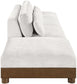 Turin - Chenille Fabric Upholstered Modular Sectional - Cream