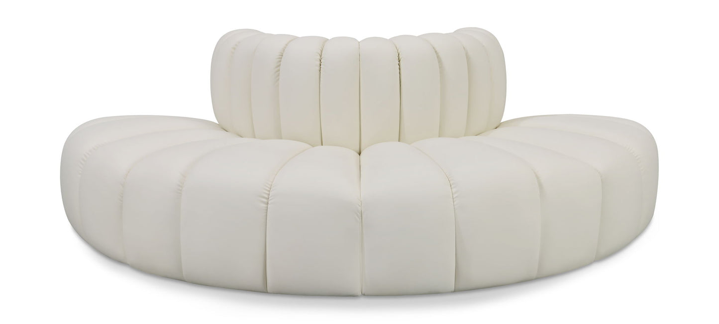 Arc - Faux Leather 4 Piece Modular Sofa