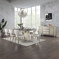 Kasa - Dining Table - Sintered Stone Top & Champagne