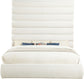 Adam - Boucle Fabric Bed With 89" Headboard