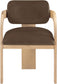 Cedra - Velvet Performance Fabric Upholstered Dining Chair (Set of 2) - Natural Frame