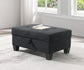 U349 - Fabric Ottoman - Black