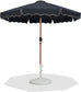 Amalfi - Patio Umbrella - White Base / Light Brown Pole