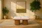 Pavilion - 4 Piece Modular Bench With Brown Base