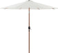 Fiji - Aluminum Patio Umbrella With Square Teak Base