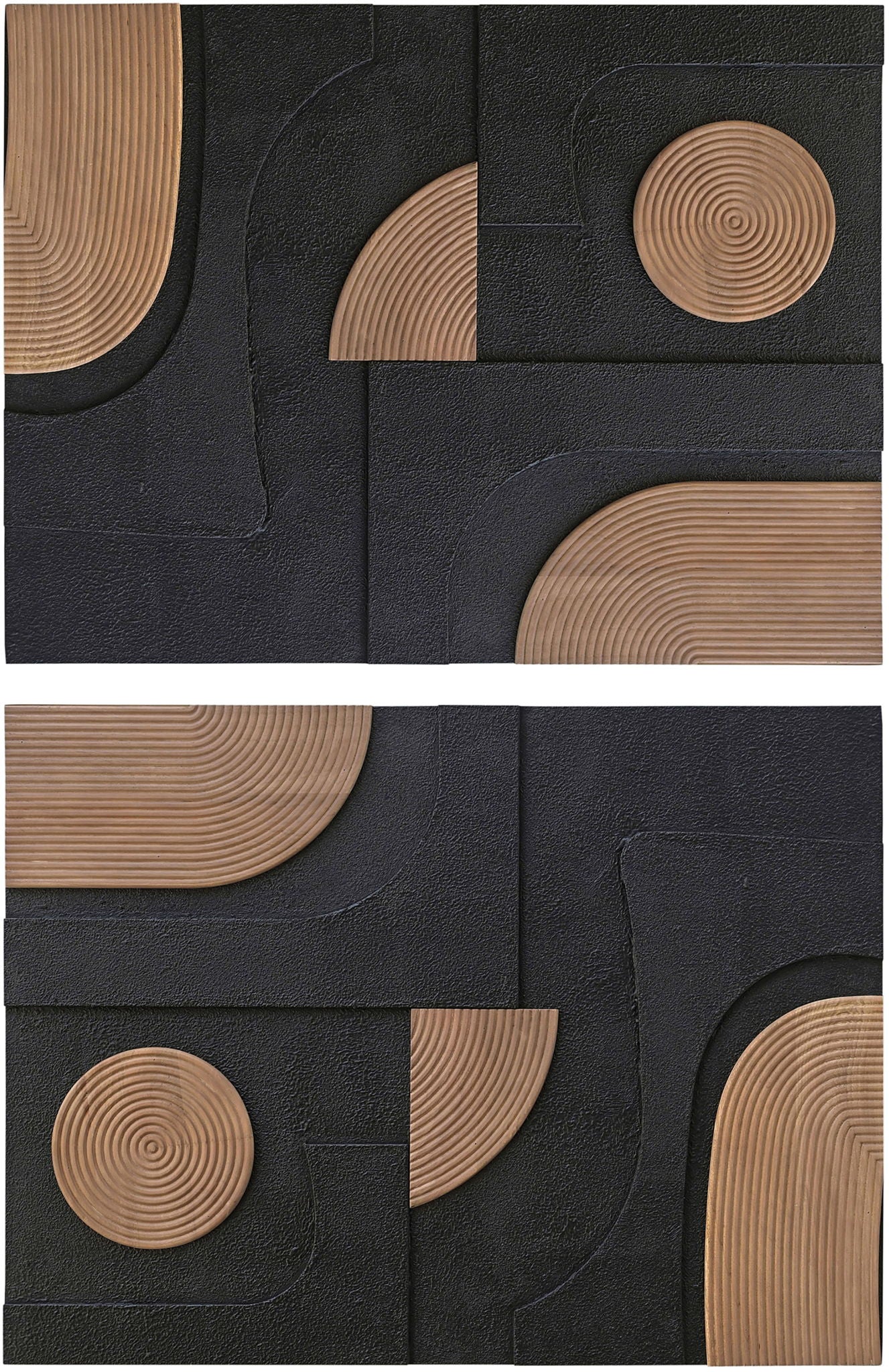 Element - Mango Wood 2 Piece Wall Art